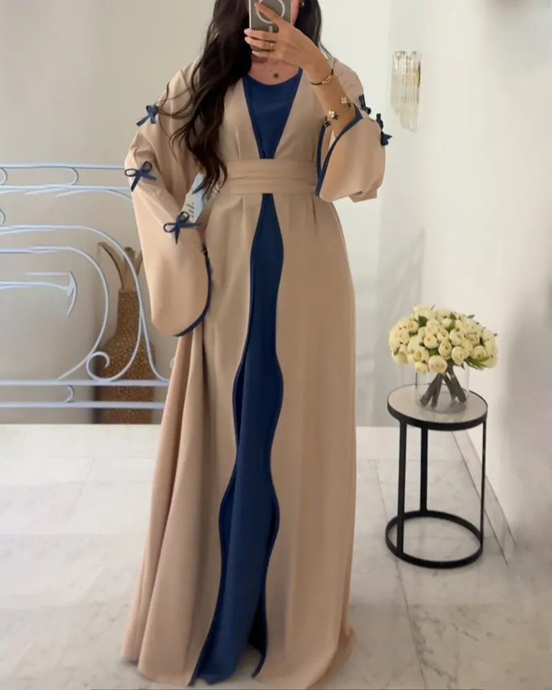 Graceful Bow Cardigan & Dress Twin Set