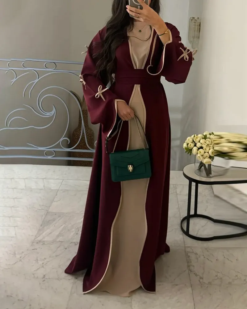 Graceful Bow Cardigan & Dress Twin Set