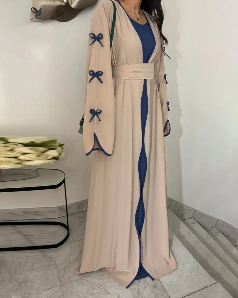 Graceful Bow Cardigan & Dress Twin Set