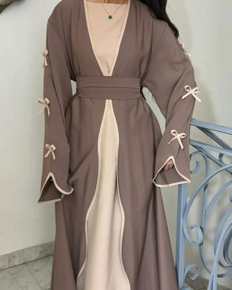 Graceful Bow Cardigan & Dress Twin Set