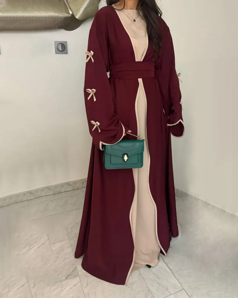 Graceful Bow Cardigan & Dress Twin Set