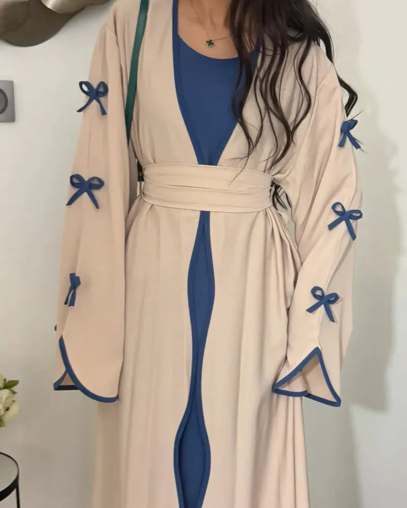 Graceful Bow Cardigan & Dress Twin Set