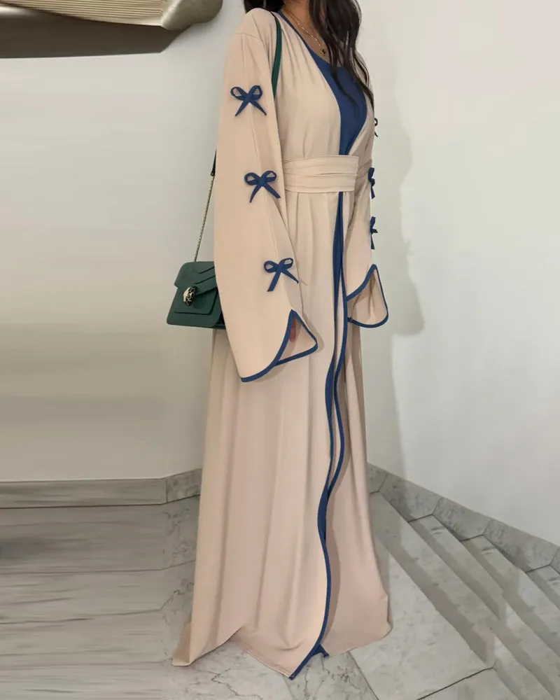 Graceful Bow Cardigan & Dress Twin Set