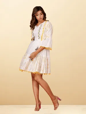 Graceful Cotton Tiered Dress