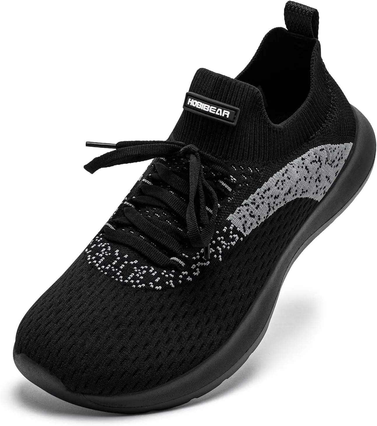HOBIBEAR Mens Wide Toe Box Running Shoes/Womens Lightweight Walking Sneakers for Jogging