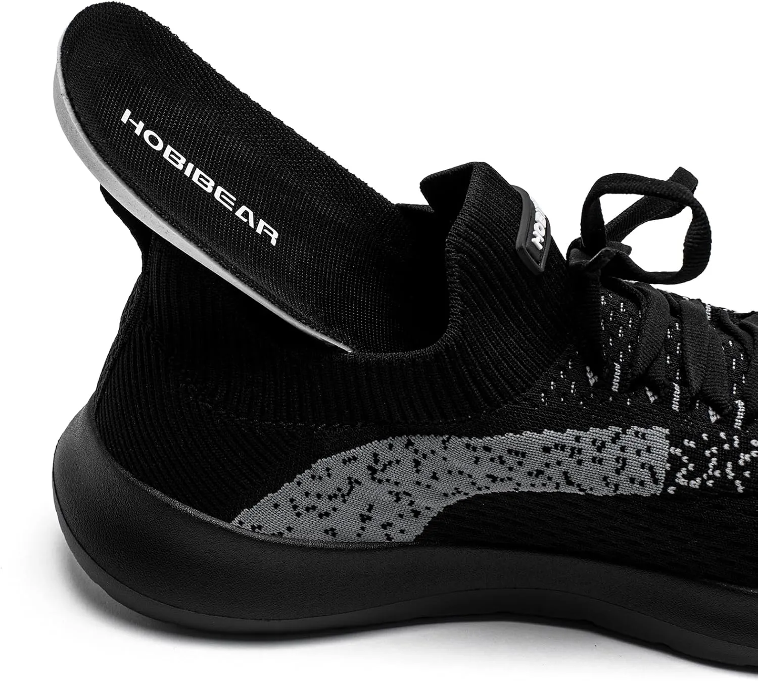 HOBIBEAR Mens Wide Toe Box Running Shoes/Womens Lightweight Walking Sneakers for Jogging
