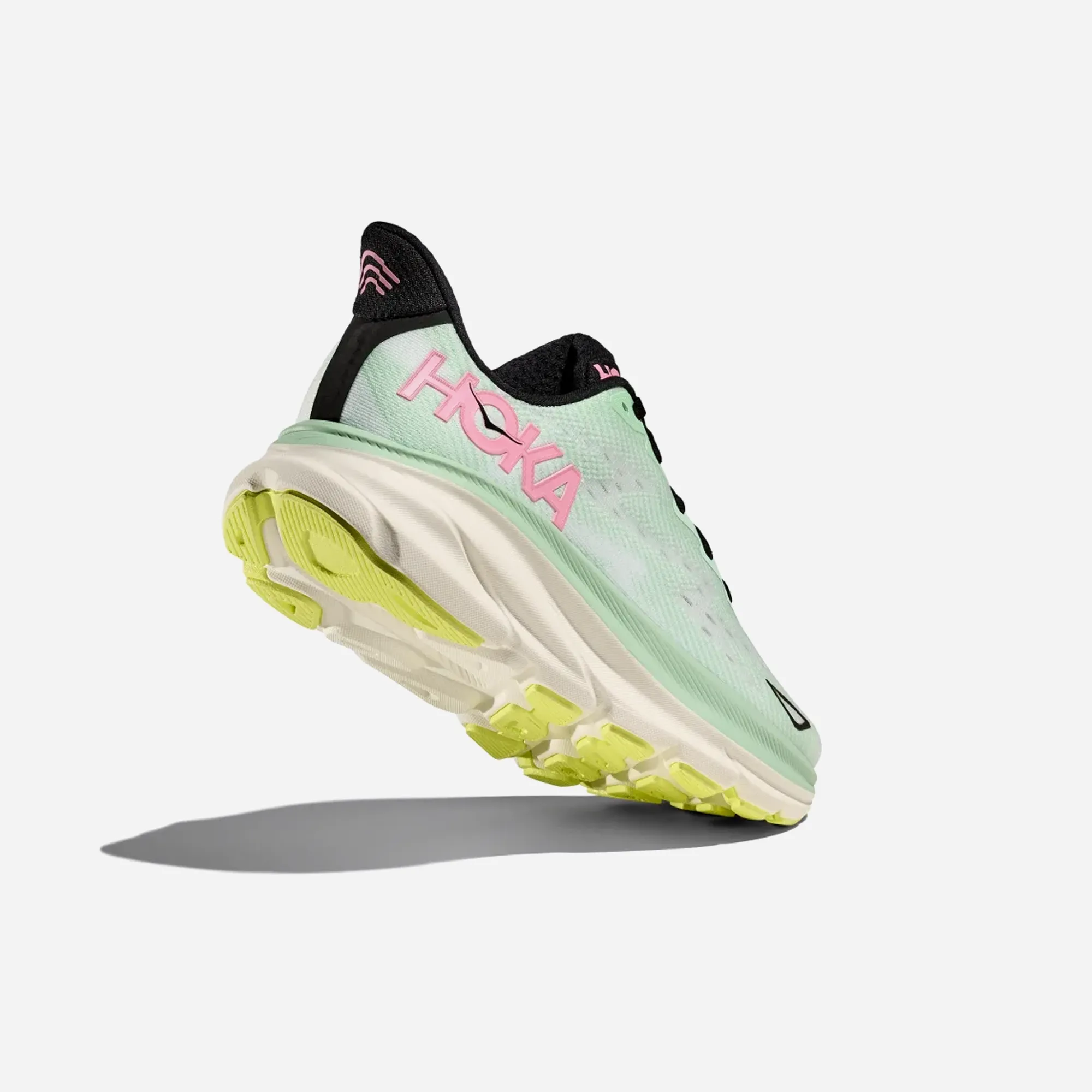 Hoka Clifton 9 mint fluorite snow melt WMNS