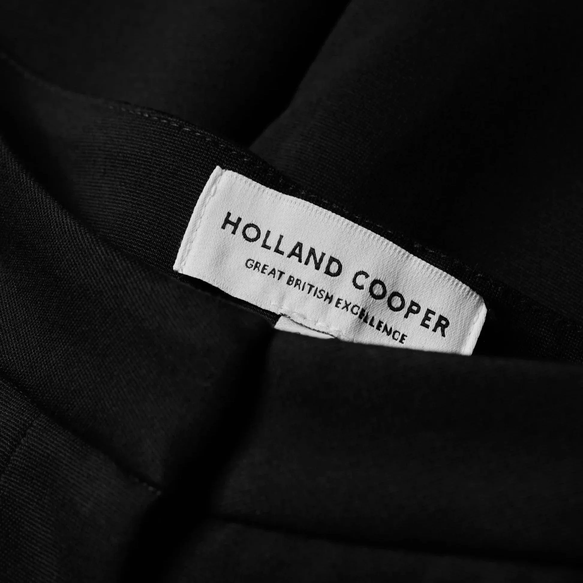 Holland Cooper Wide Leg Pant In Black Black