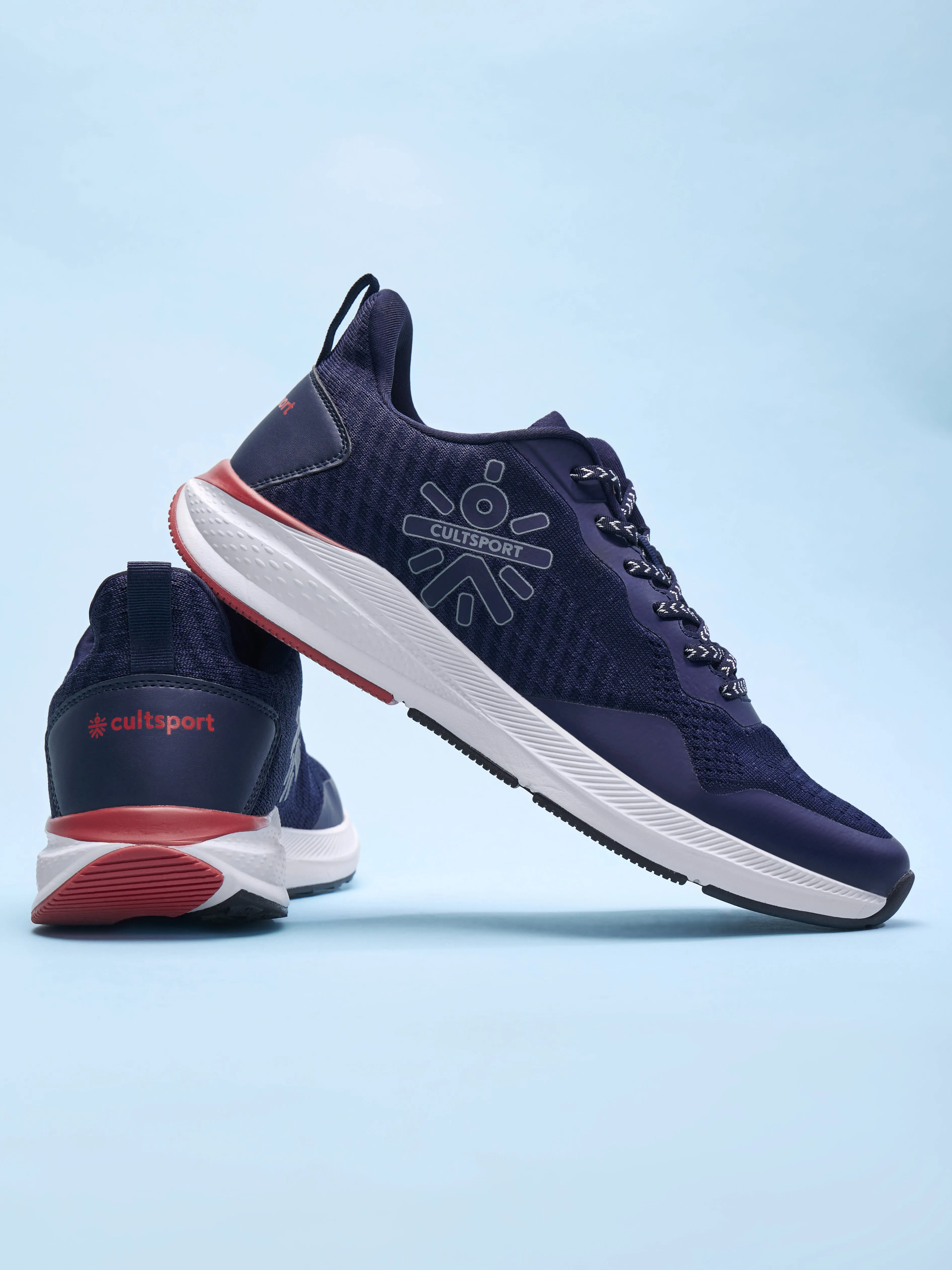 Hustle Men Running Shoes - Navy