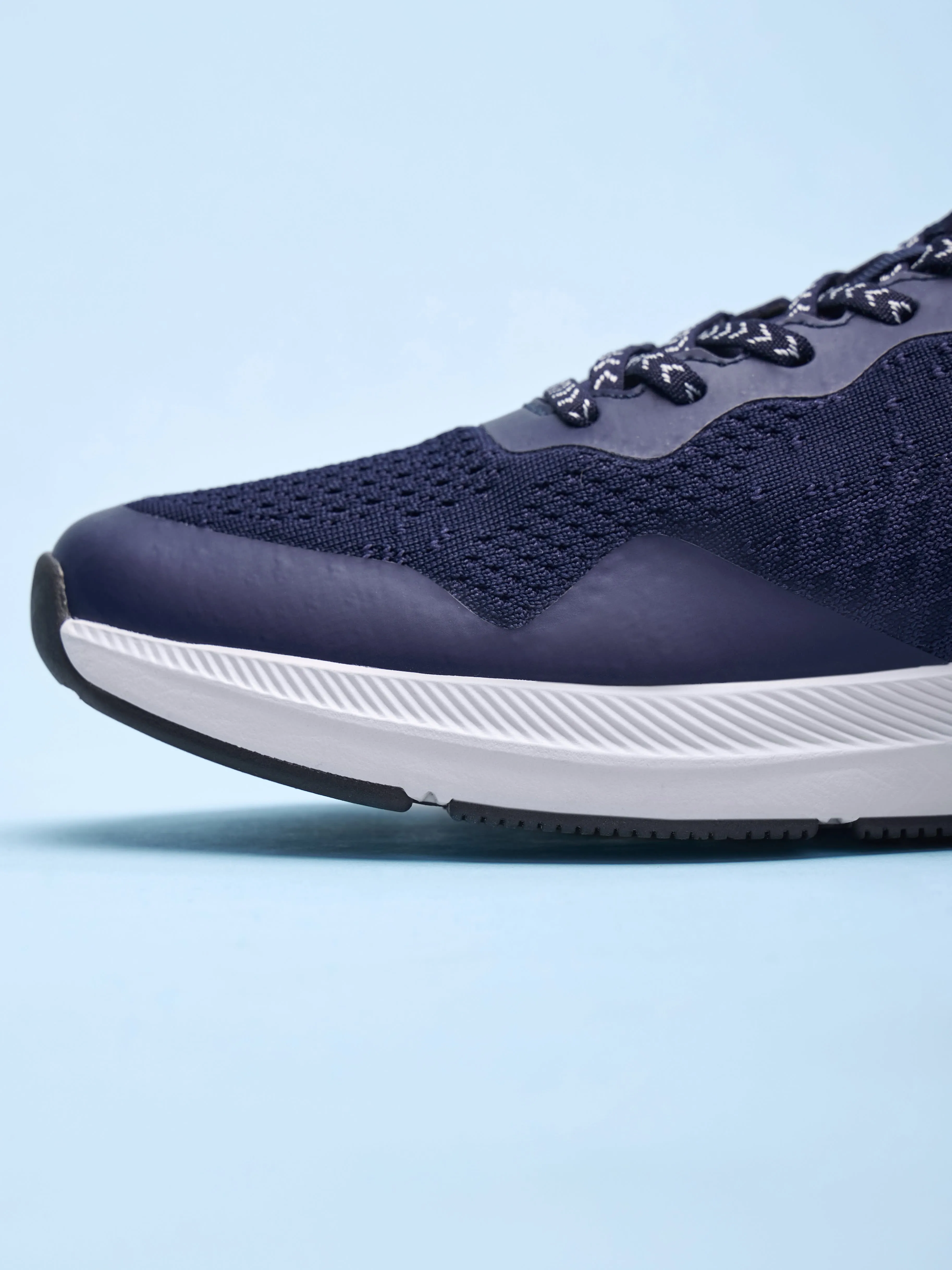 Hustle Men Running Shoes - Navy