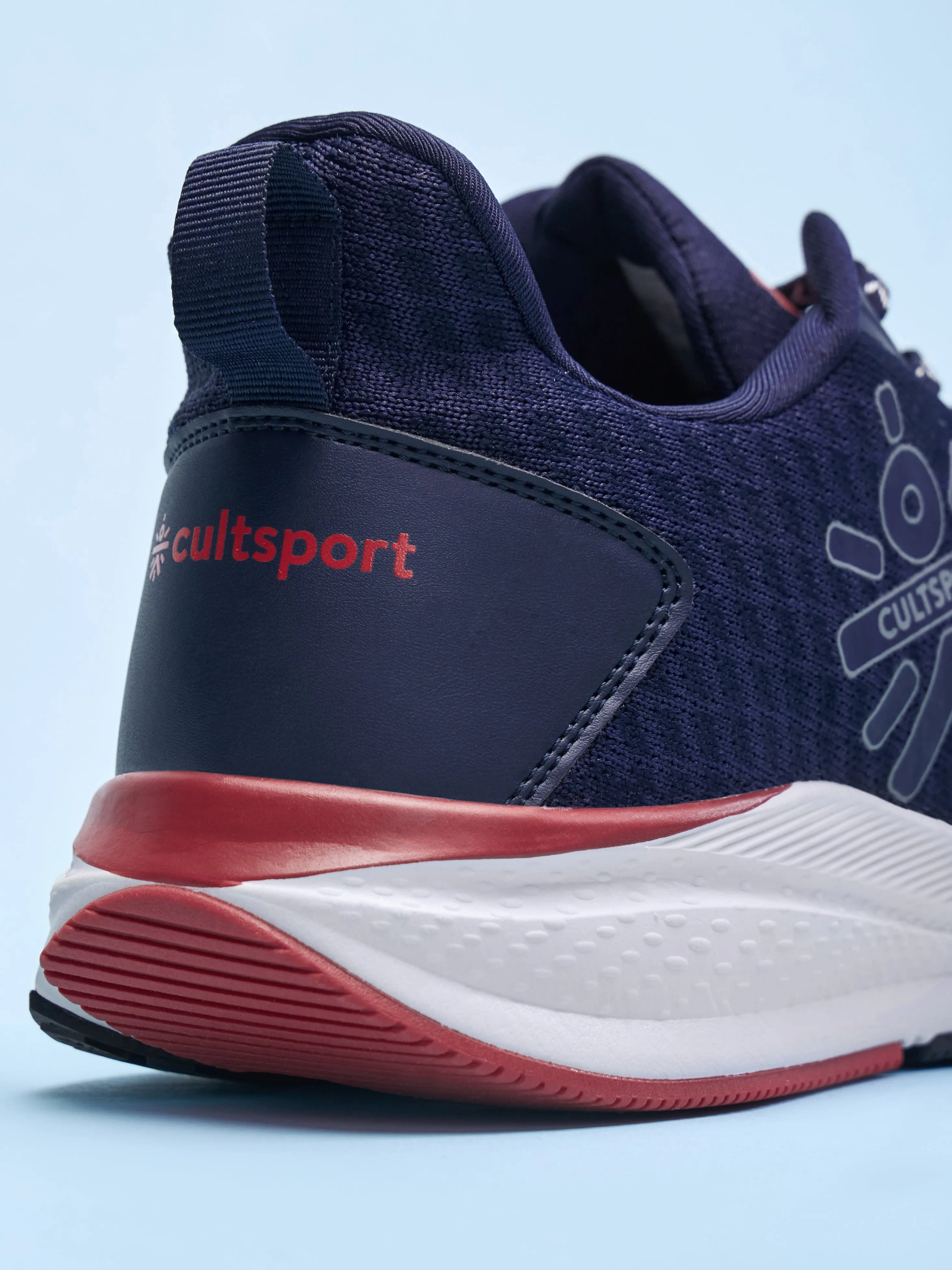 Hustle Men Running Shoes - Navy