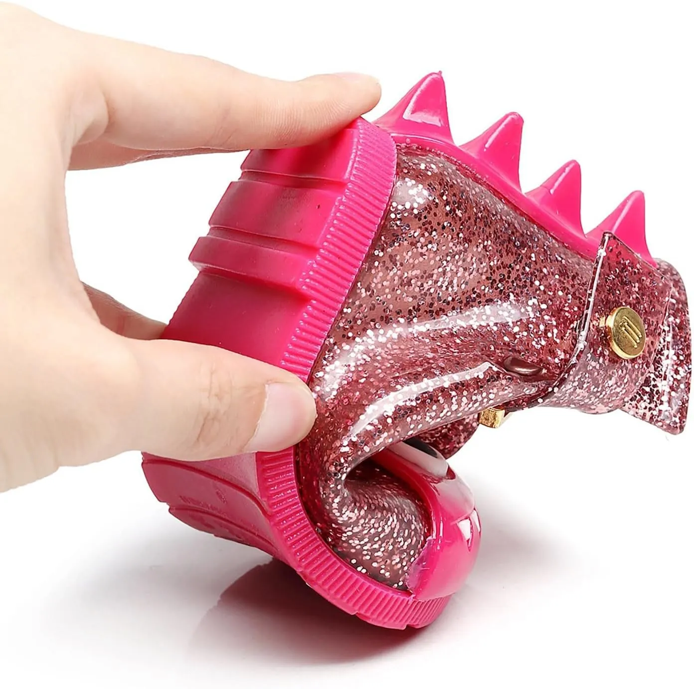 Infant Baby Cute Dinosaur Glitter Rain Boots Easy On Unisex Child Booties Boys Girls Washable Casual Outdoor Shoes