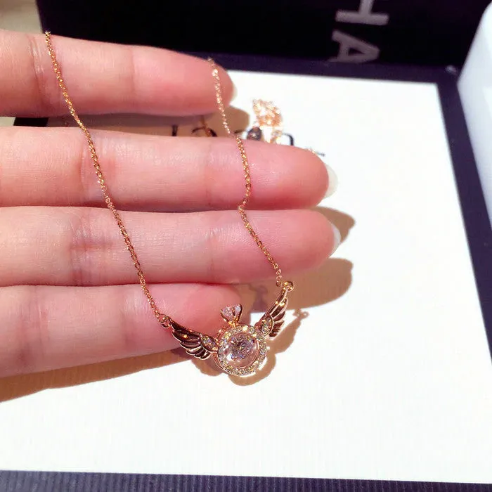 Jewelance - Graceful Angel Wings Necklace