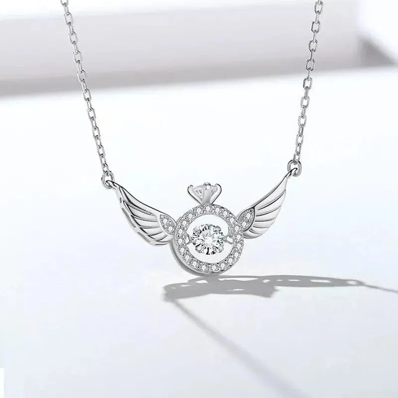Jewelance - Graceful Angel Wings Necklace