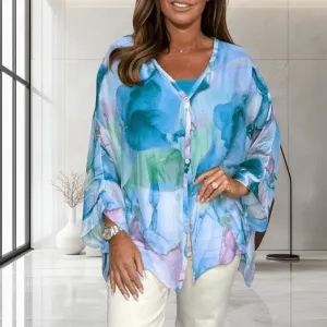 Kiara | Graceful Charm Chiffon Top