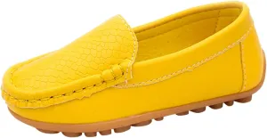 Kids Toddlers Boys Girls Leather Slip On Loafers Moccasi Boat Dress Shoes Comfort Flat Casual Shoes Formal Shoes