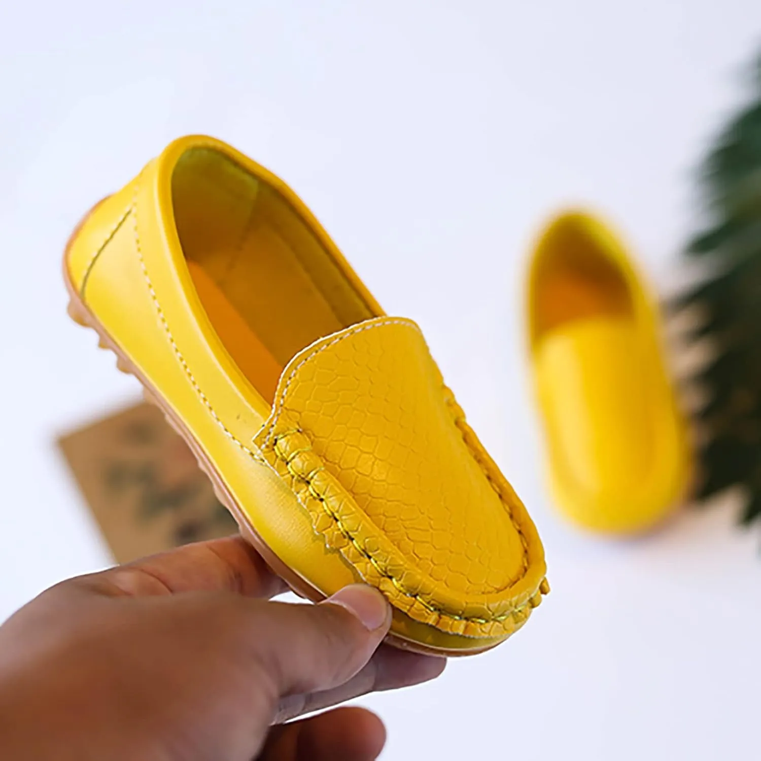 Kids Toddlers Boys Girls Leather Slip On Loafers Moccasi Boat Dress Shoes Comfort Flat Casual Shoes Formal Shoes