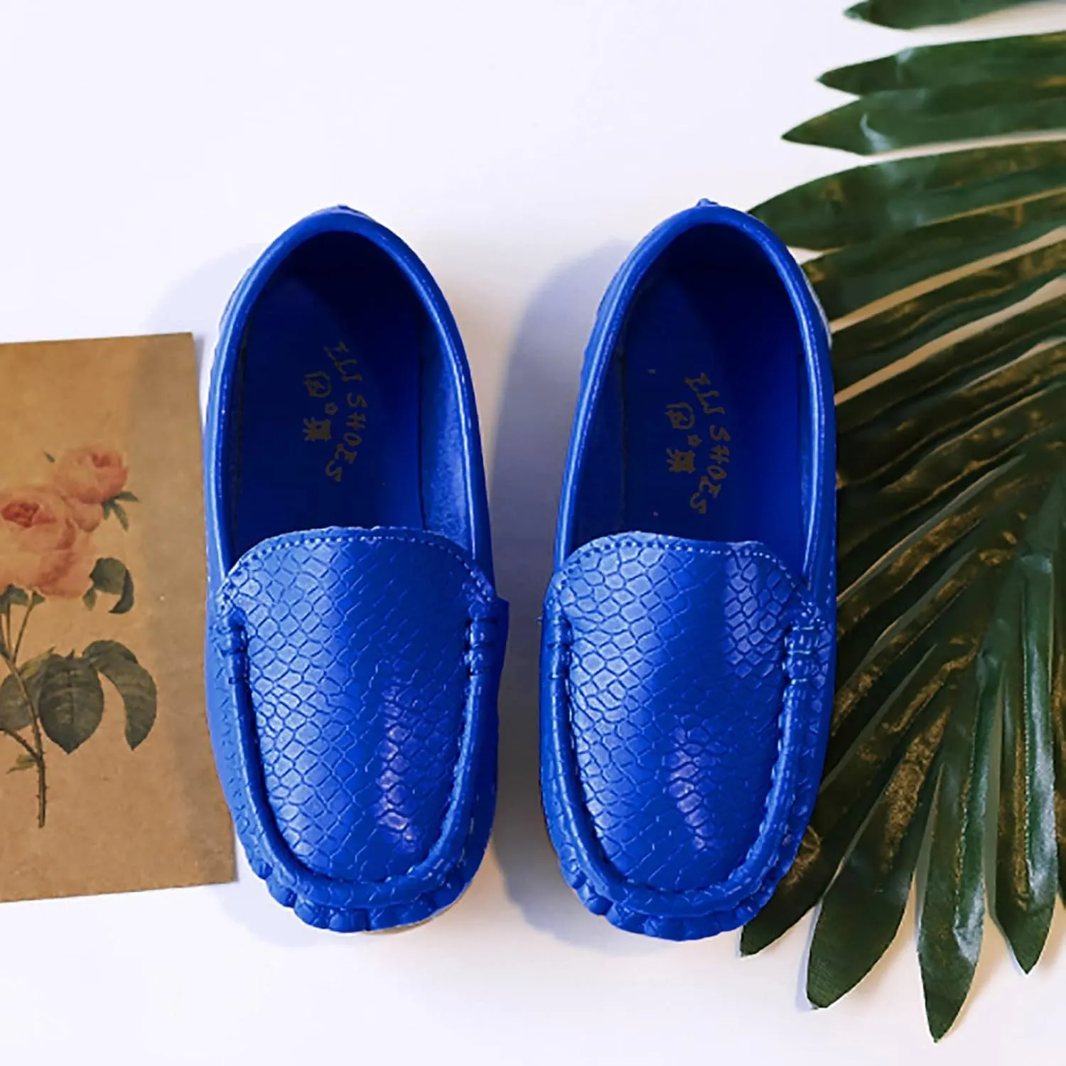 Kids Toddlers Boys Girls Leather Slip On Loafers Moccasi Boat Dress Shoes Comfort Flat Casual Shoes Formal Shoes
