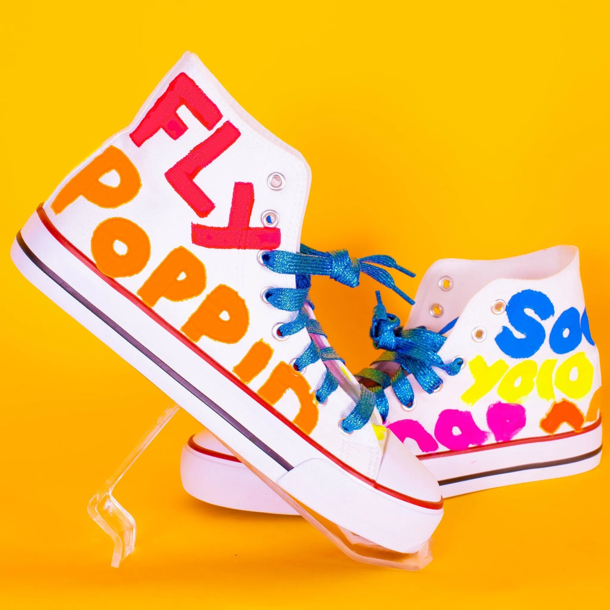 Neon Flawless Mid Sneakers