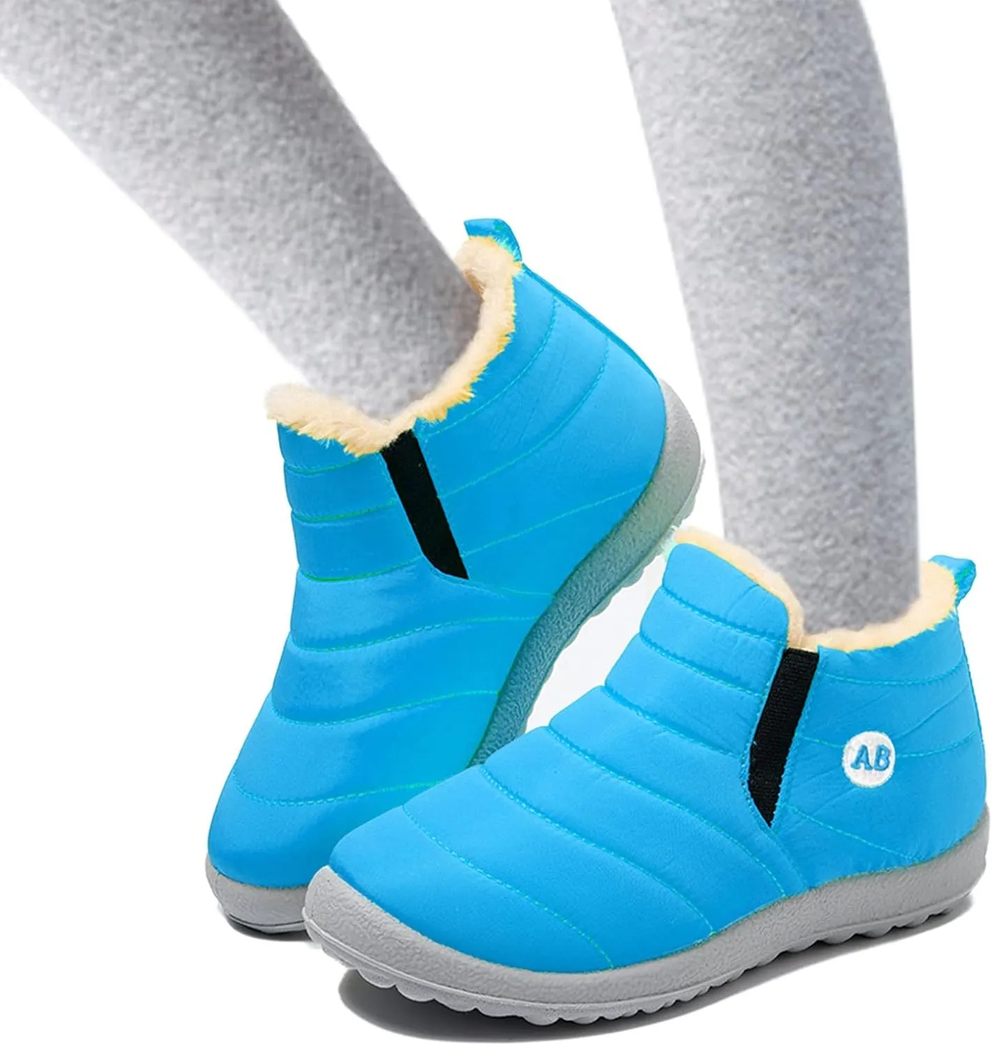 Neoprene Boot Girls Childrens Winter Fleece Childrens Boots Flat Splashing Toddler Girls Winter Boots Size 9