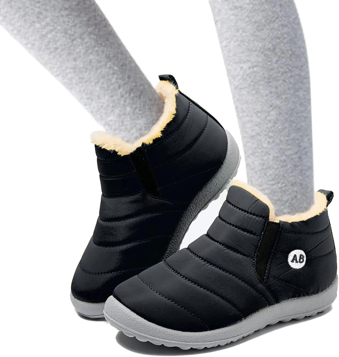 Neoprene Boot Girls Childrens Winter Fleece Childrens Boots Flat Splashing Toddler Girls Winter Boots Size 9