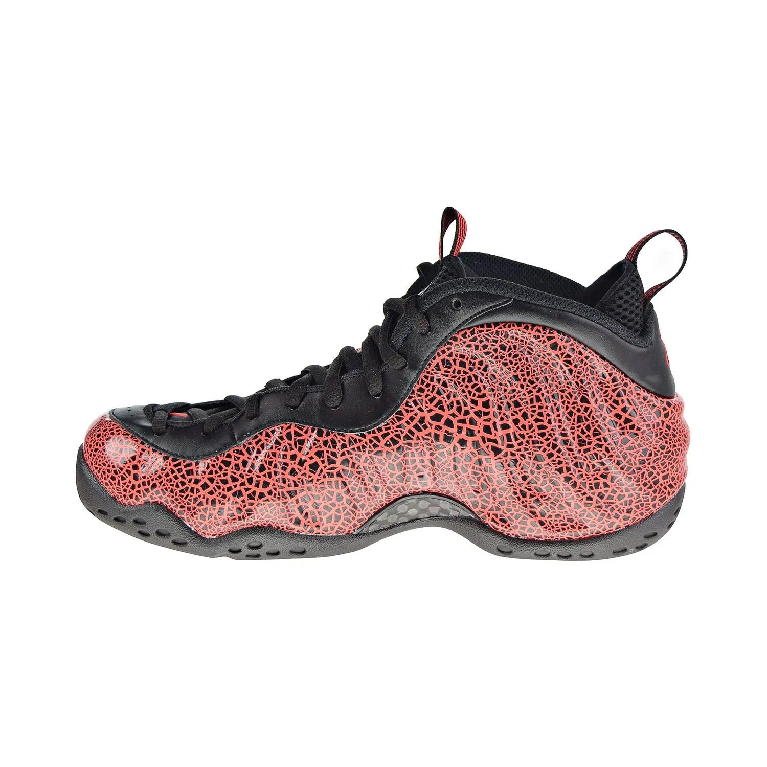 Nike Air Foamposite 1 Men's Shoes Black-Total Crimson-Bright Crimson
