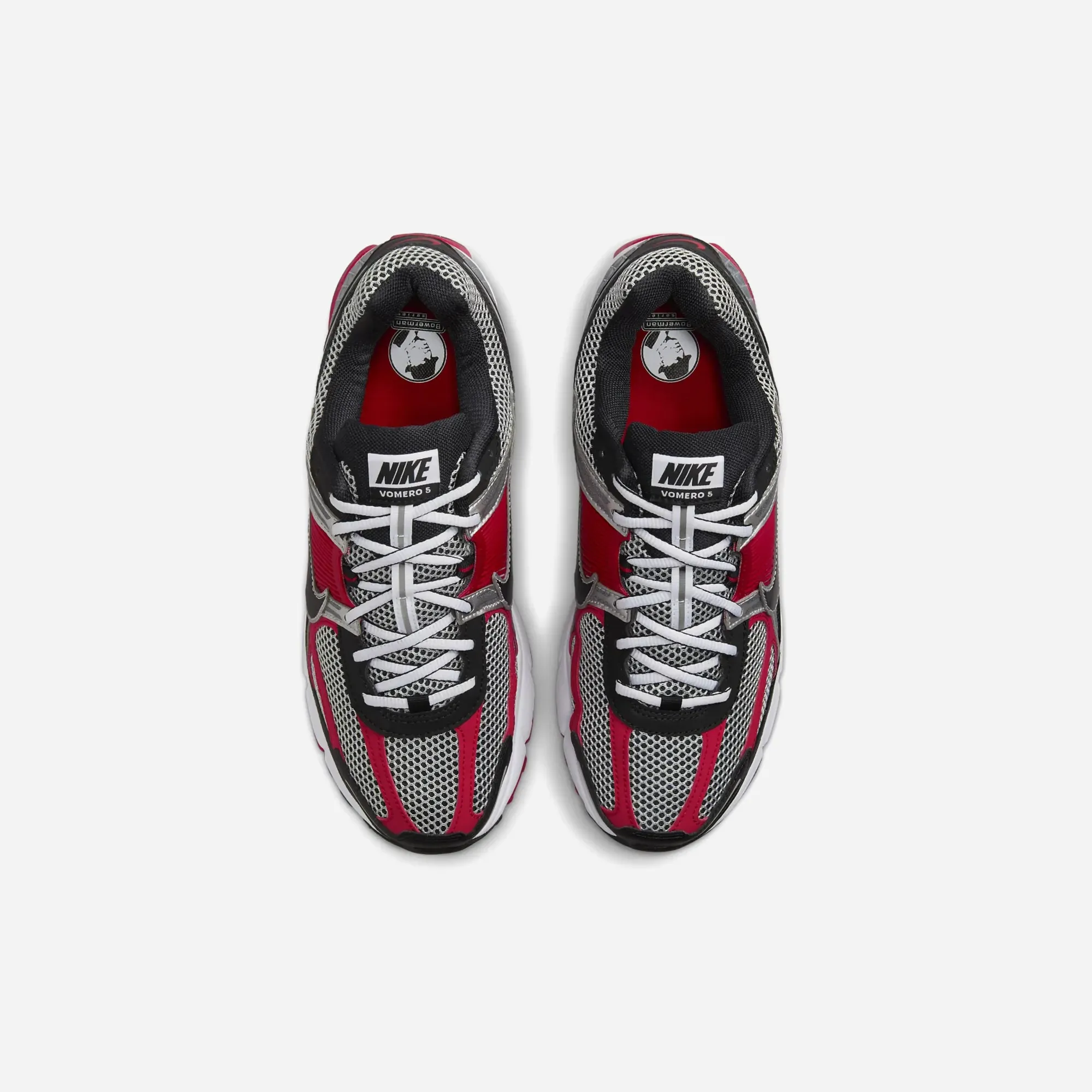 Nike Zoom Vomero 5 Metallic Silver University Red