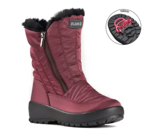 Olang "Monica" Boot Grape Double Zipper