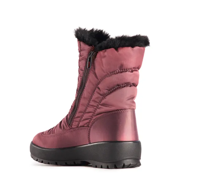Olang "Monica" Boot Grape Double Zipper