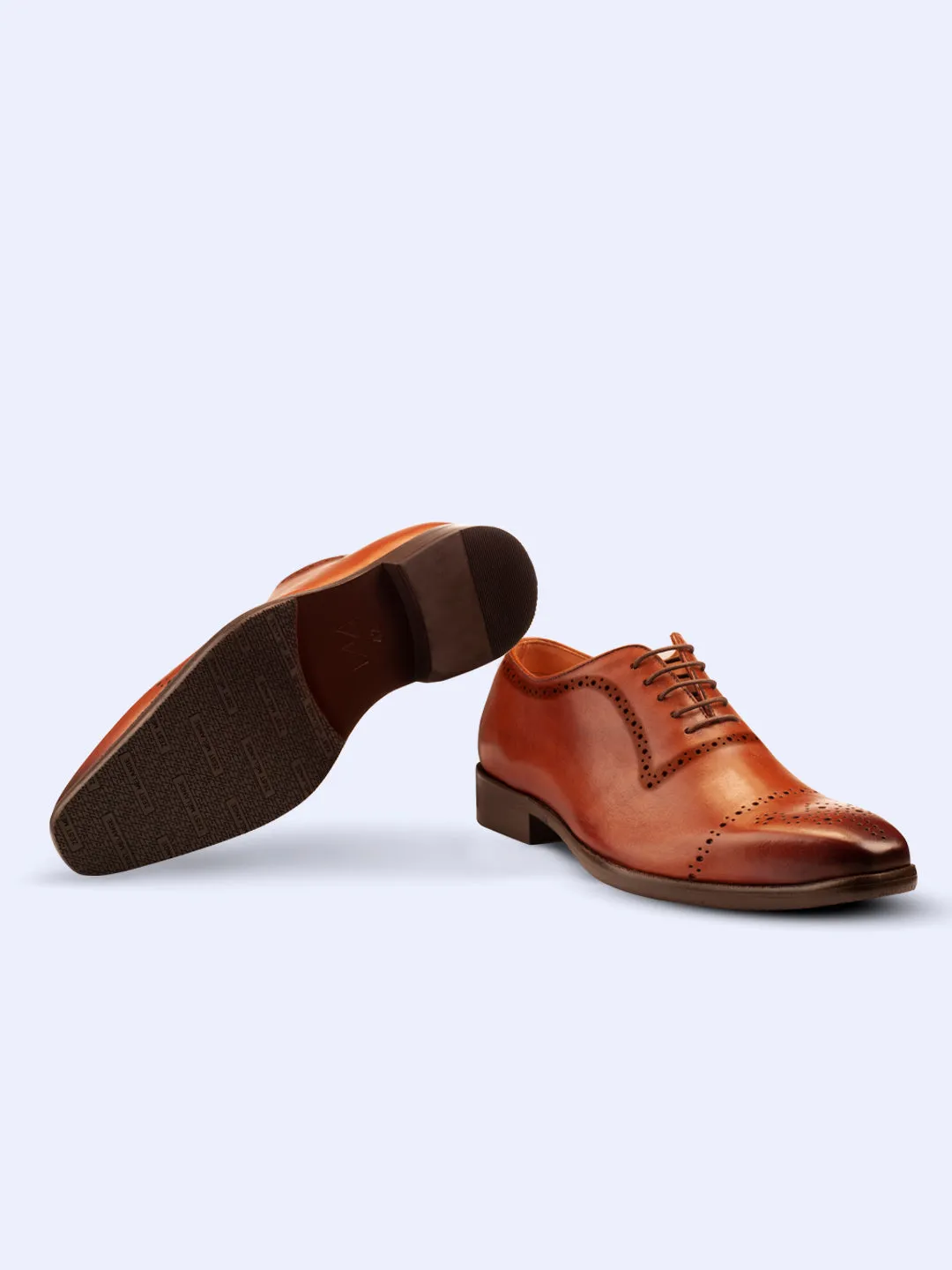 Oxford Lace Up Shoes With Brogues