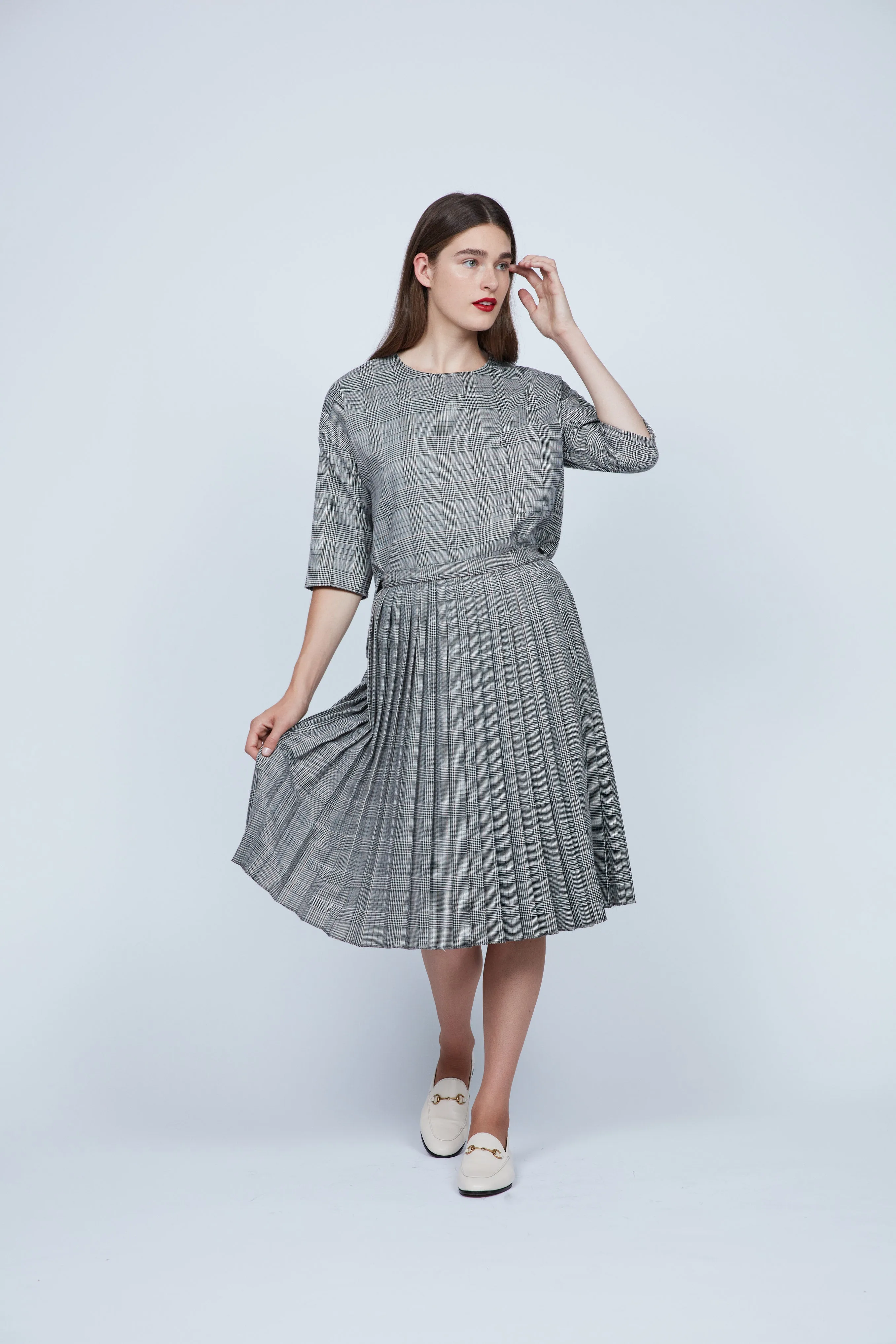 Plaid Brit Set