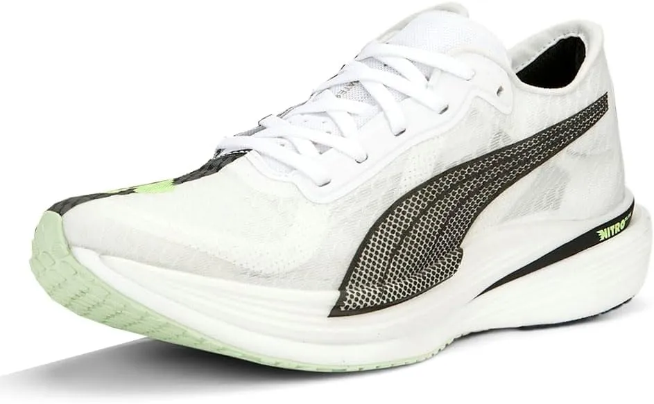 PUMA Womens Deviate Nitro Elite 2 Run 75 Running Sneakers Shoes - Green