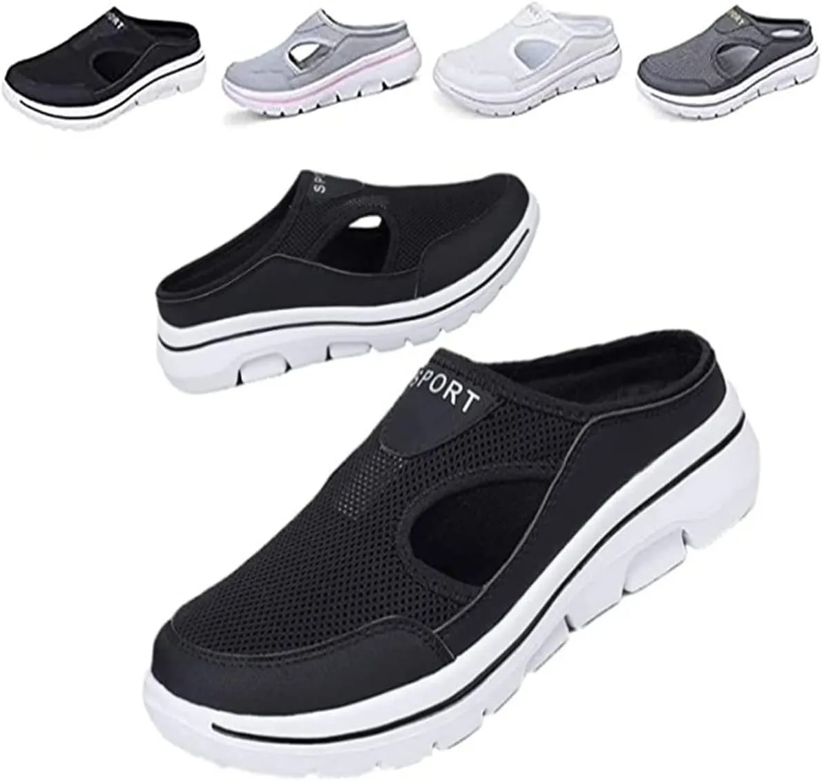 PURRL Meaboots Sports Sandals, Meaboots Men's Comfort Breathable Support Sports Sandals,Meaboots Orthopedic Sandals for Men Outdoor Casual Non Slip Orthopedic Sneakers Walking Slip on Shoes