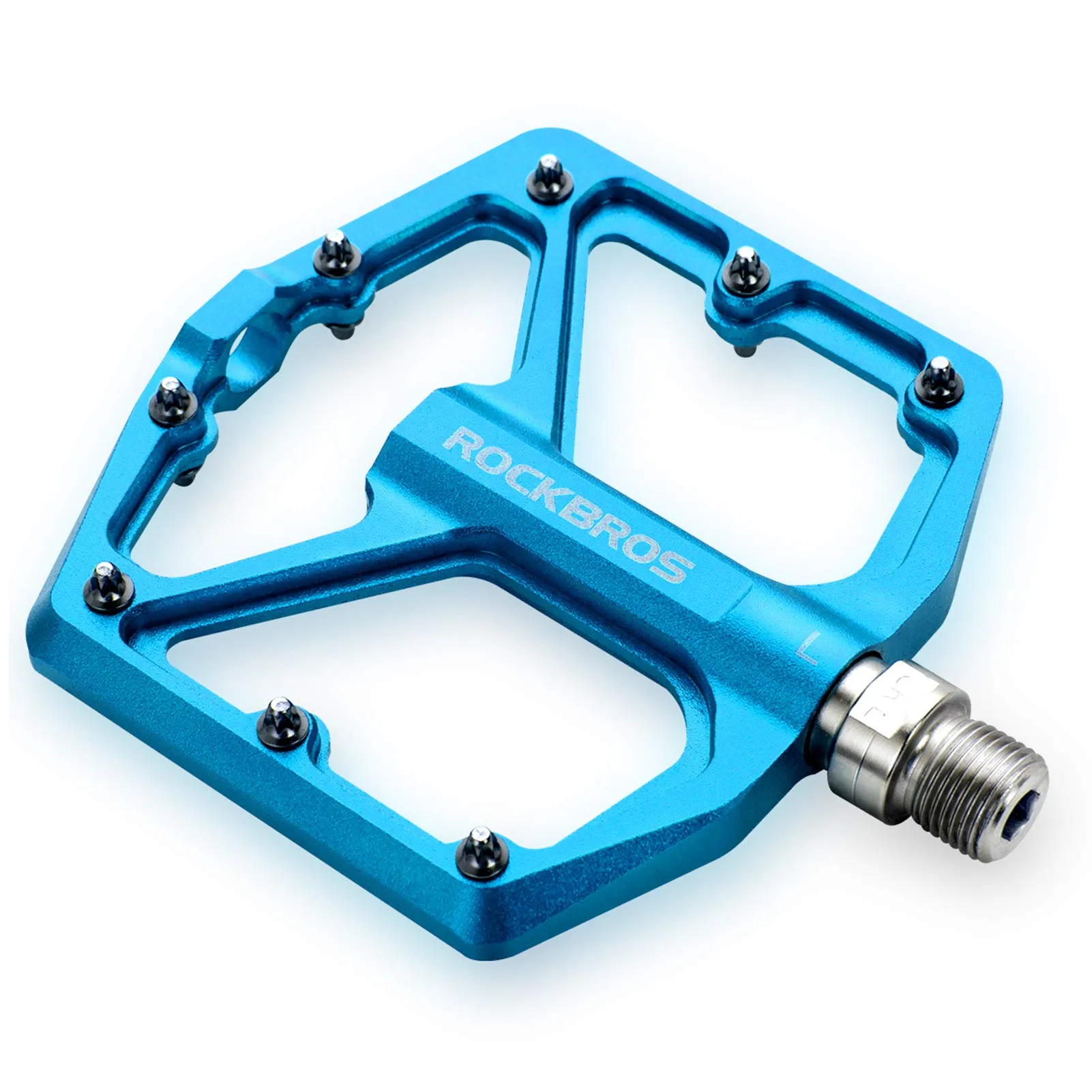 ROCKBROS Bike Pedals Ultra Lightweight Flat  Pedals 9/16 Inch (Pair)