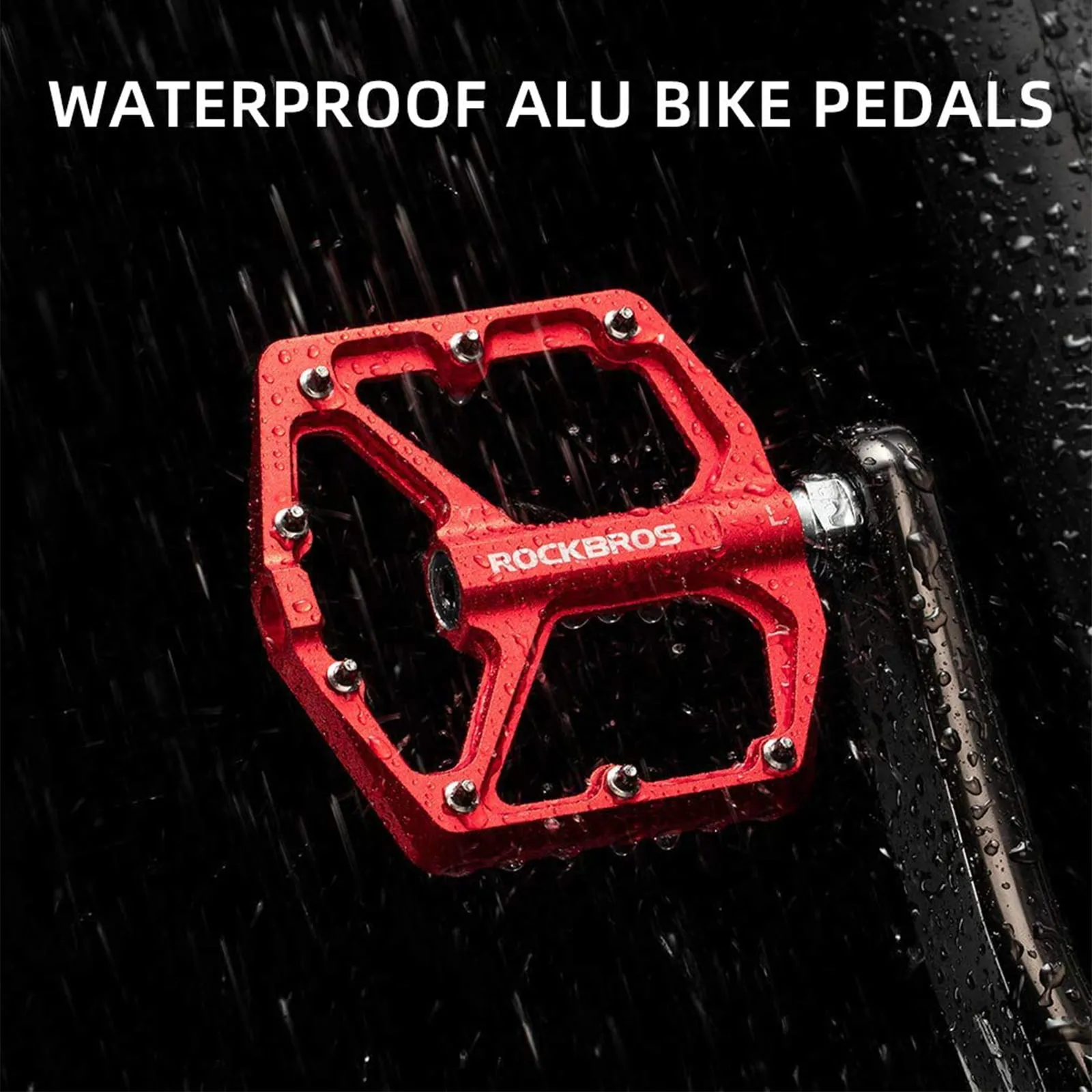 ROCKBROS Bike Pedals Ultra Lightweight Flat  Pedals 9/16 Inch (Pair)