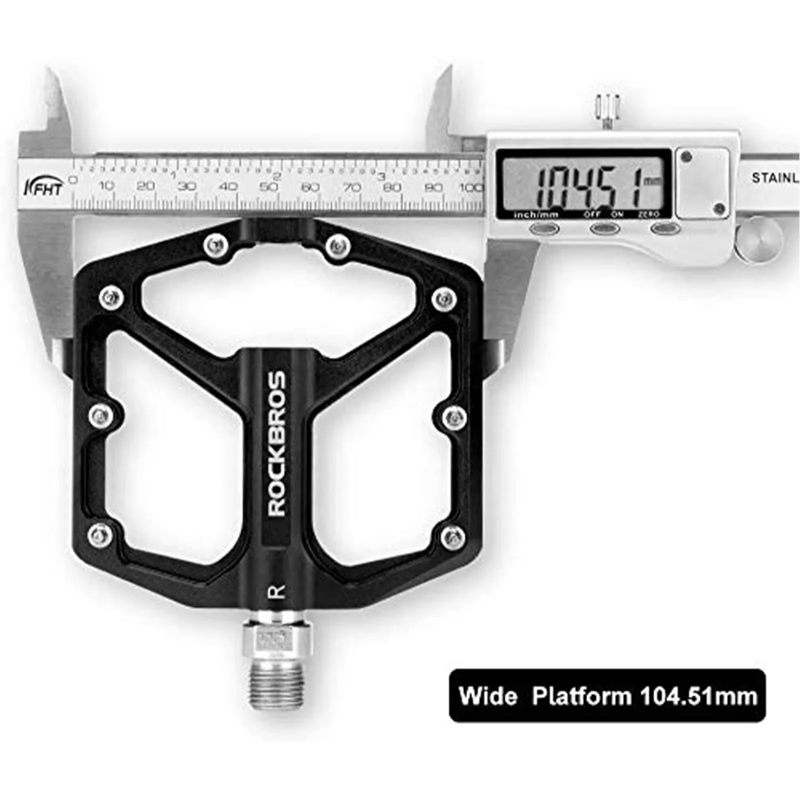 ROCKBROS Bike Pedals Ultra Lightweight Flat  Pedals 9/16 Inch (Pair)
