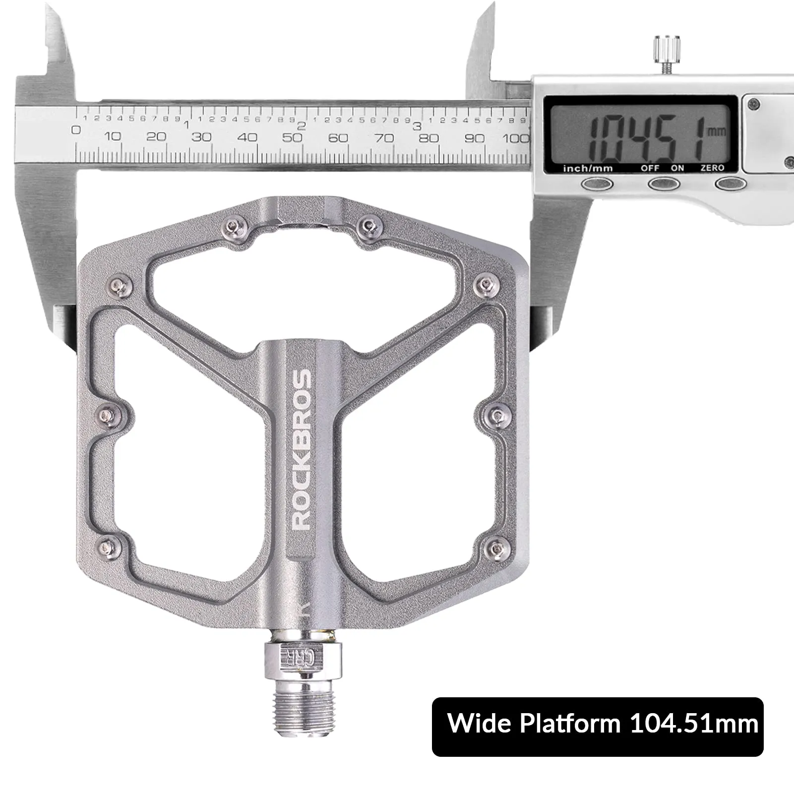 ROCKBROS Bike Pedals Ultra Lightweight Flat  Pedals 9/16 Inch (Pair)