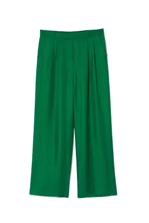 Salinas Silk Trouser Emerald Man