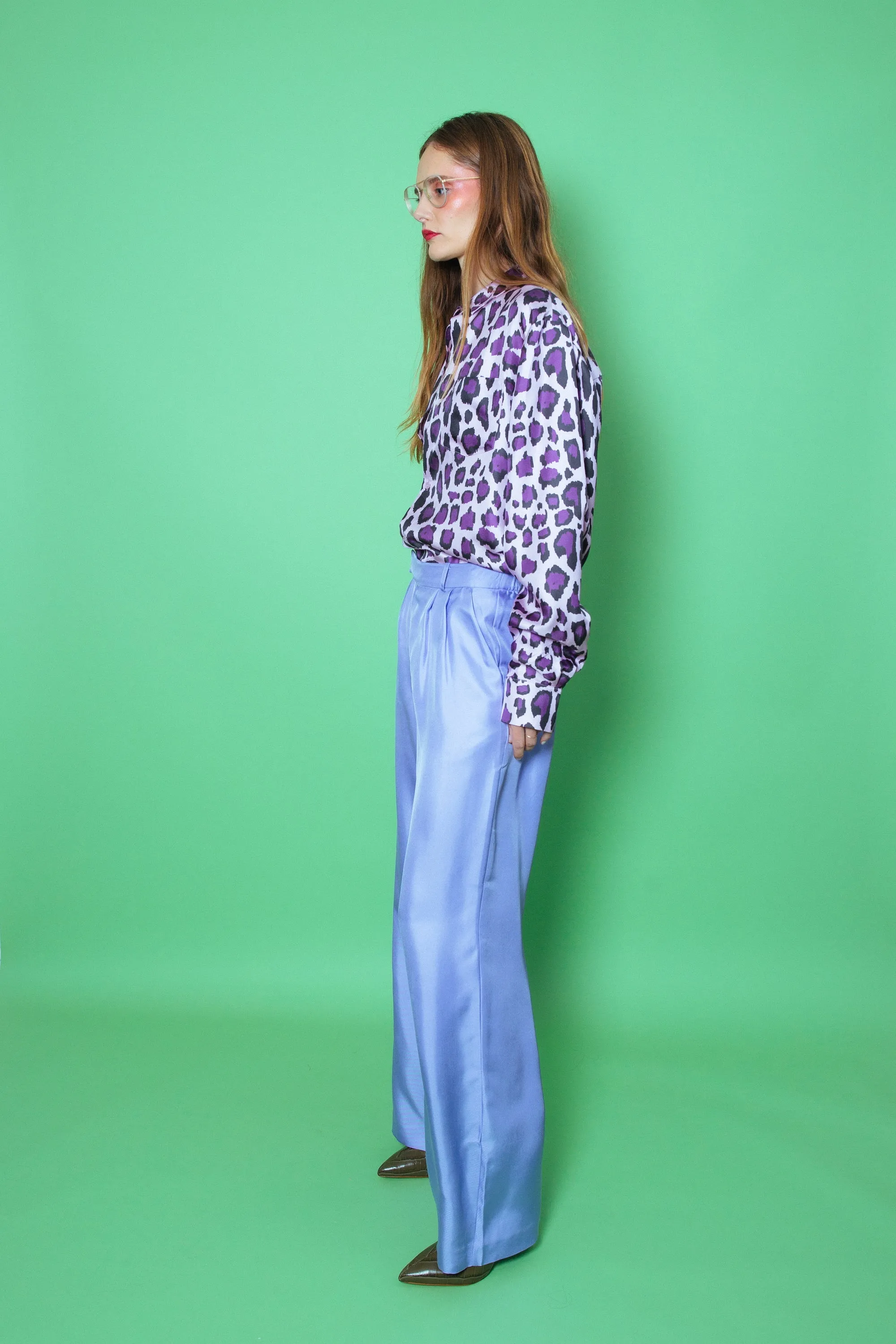 Salinas Silk Trouser Lilac Woman