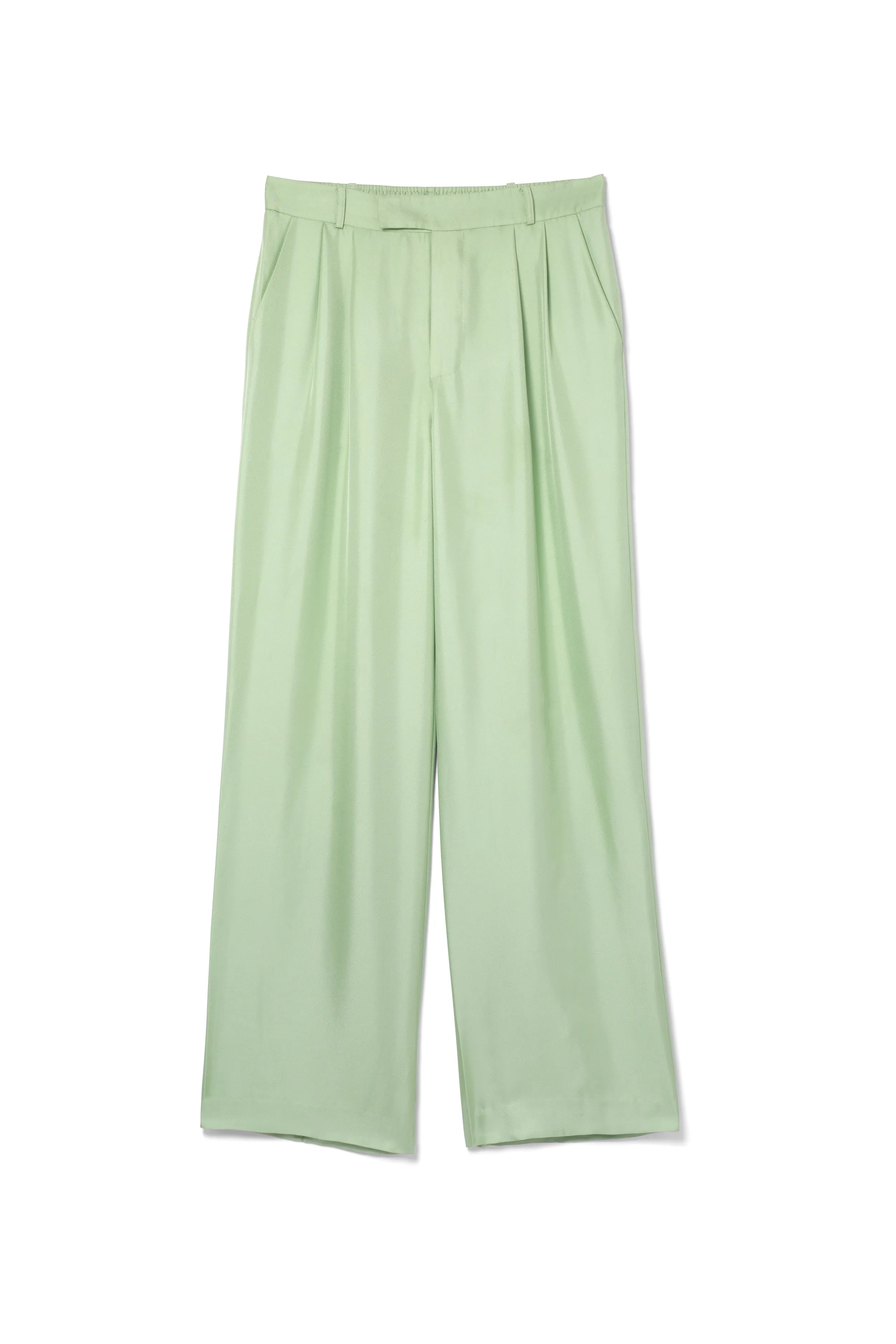 Salinas Silk Trouser Pistachio Woman
