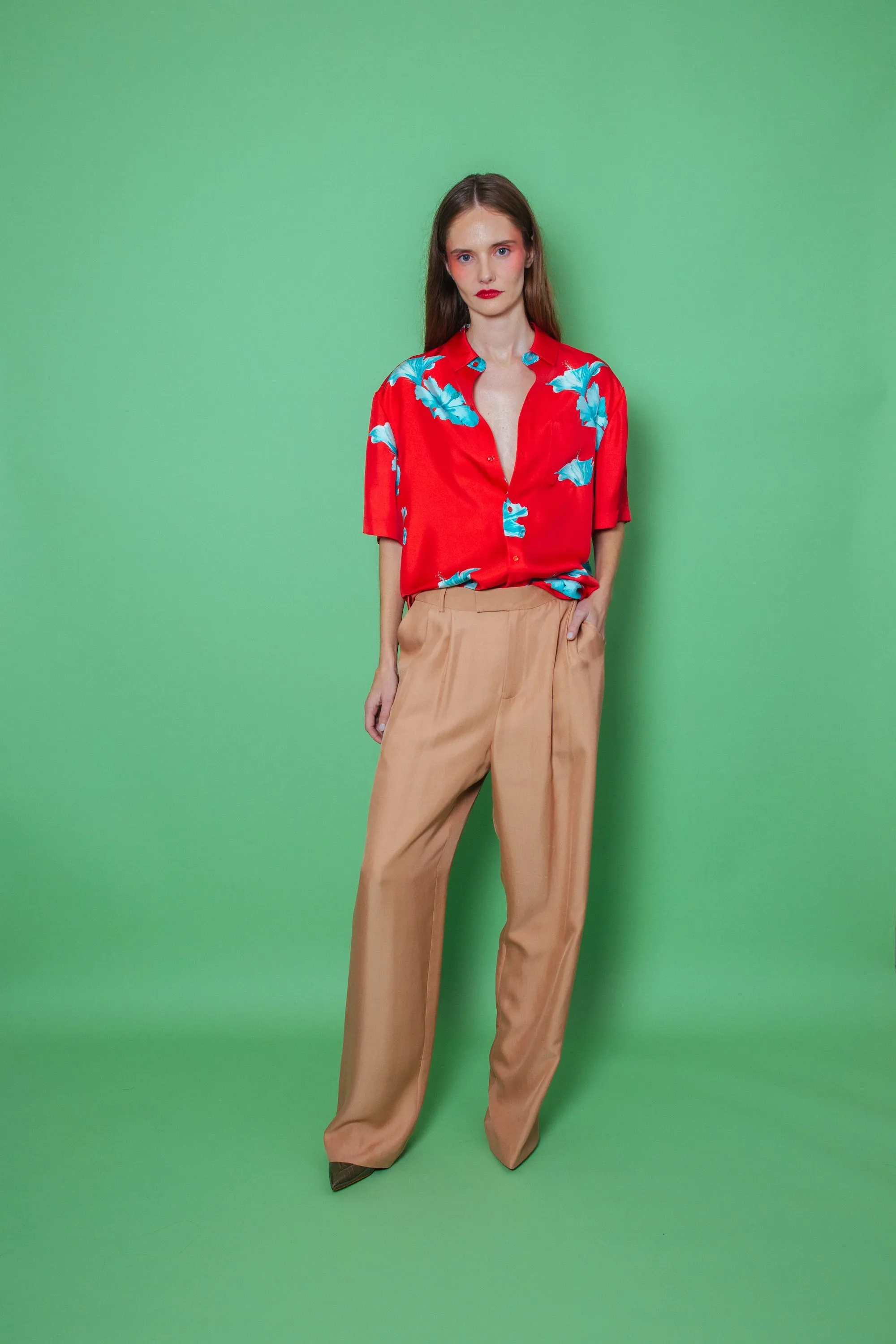 Salinas Silk Trouser Toffee Woman