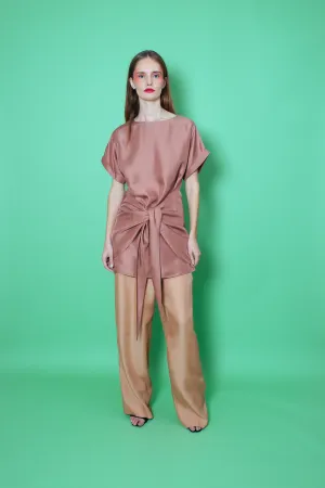 Salinas Silk Trouser Toffee Woman