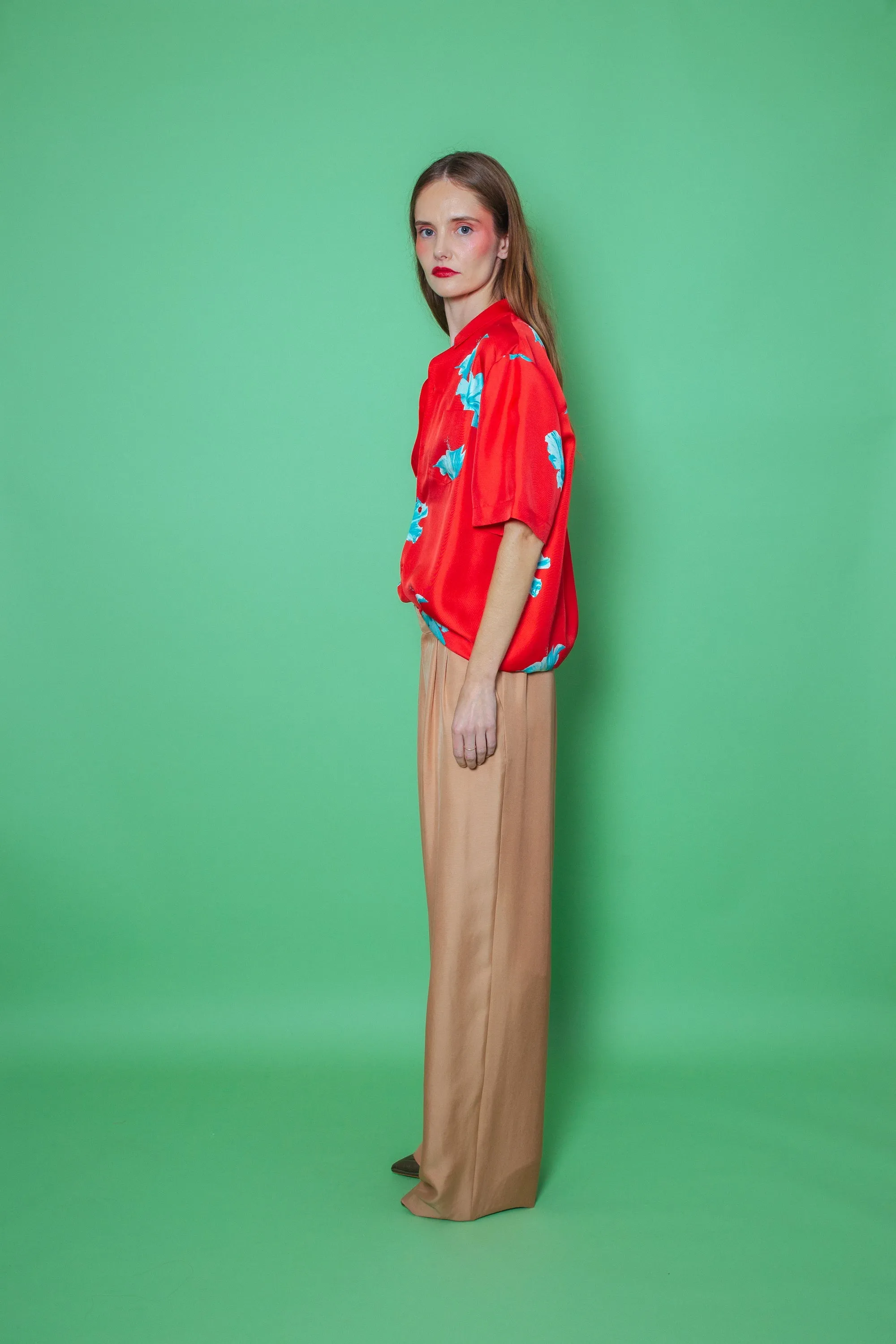 Salinas Silk Trouser Toffee Woman