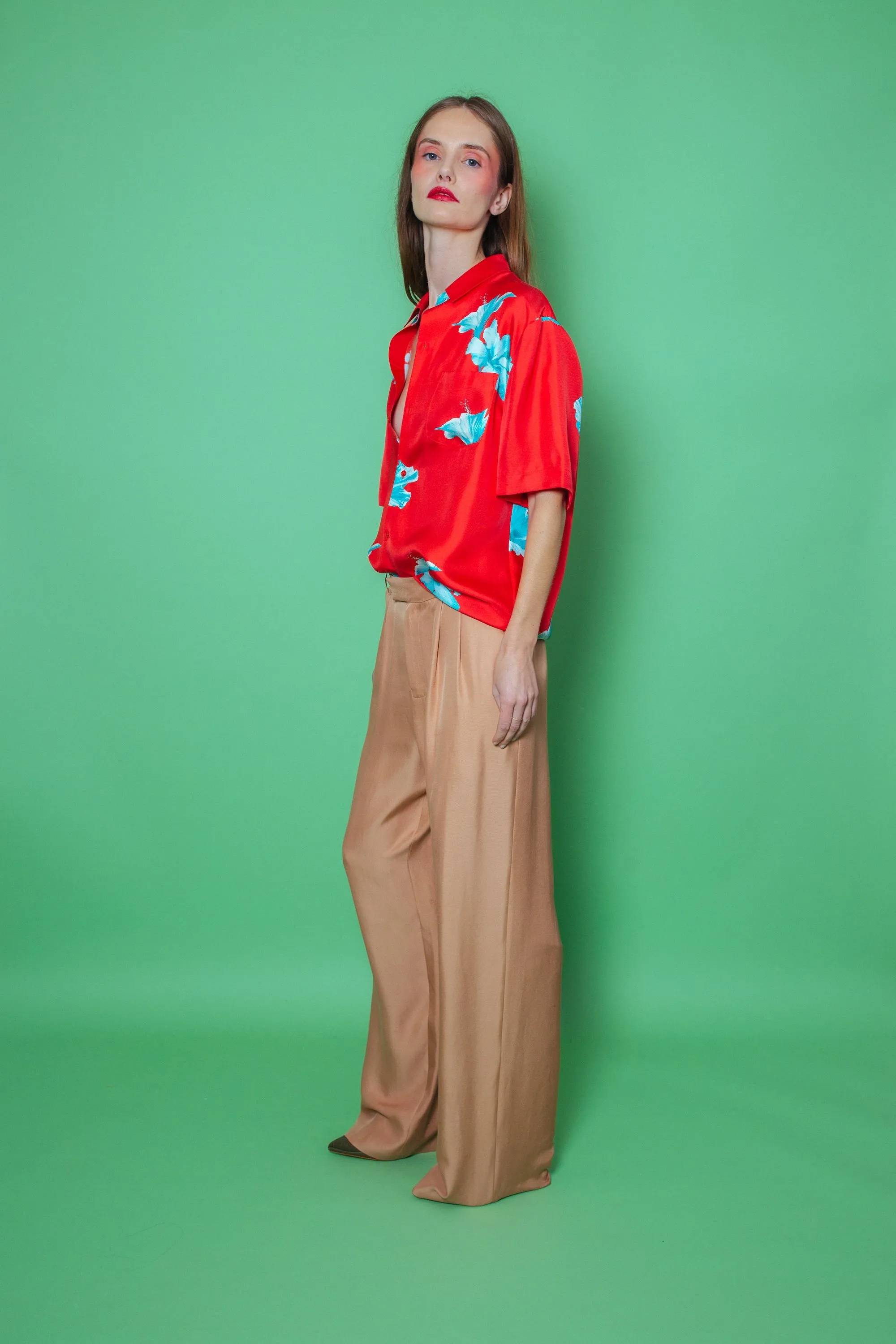 Salinas Silk Trouser Toffee Woman