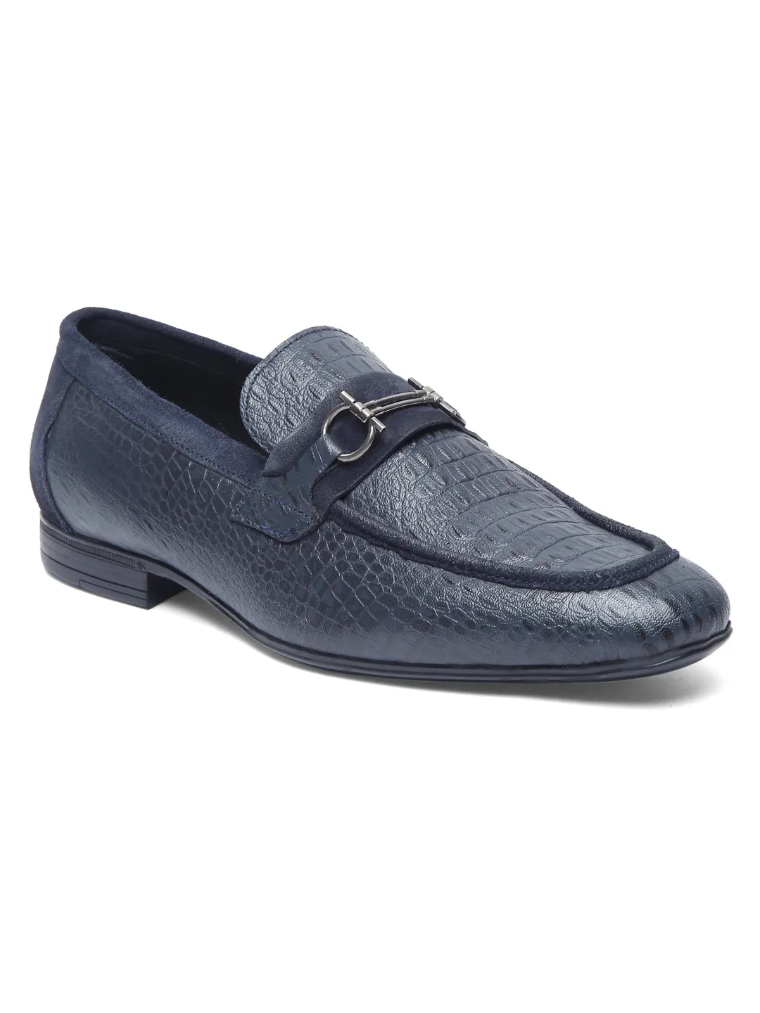 Teakwood Leather Men's Blue Casual Loafers