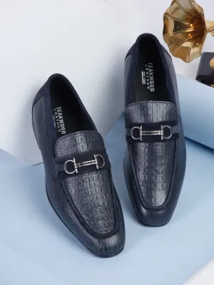 Teakwood Leather Men's Blue Casual Loafers