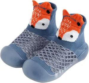 Toddler Baby Sock Shoes,0-3 Years Newborn Boys Girls Summer Cartoon Breathable Mesh Non Slip Prewalker Shoes