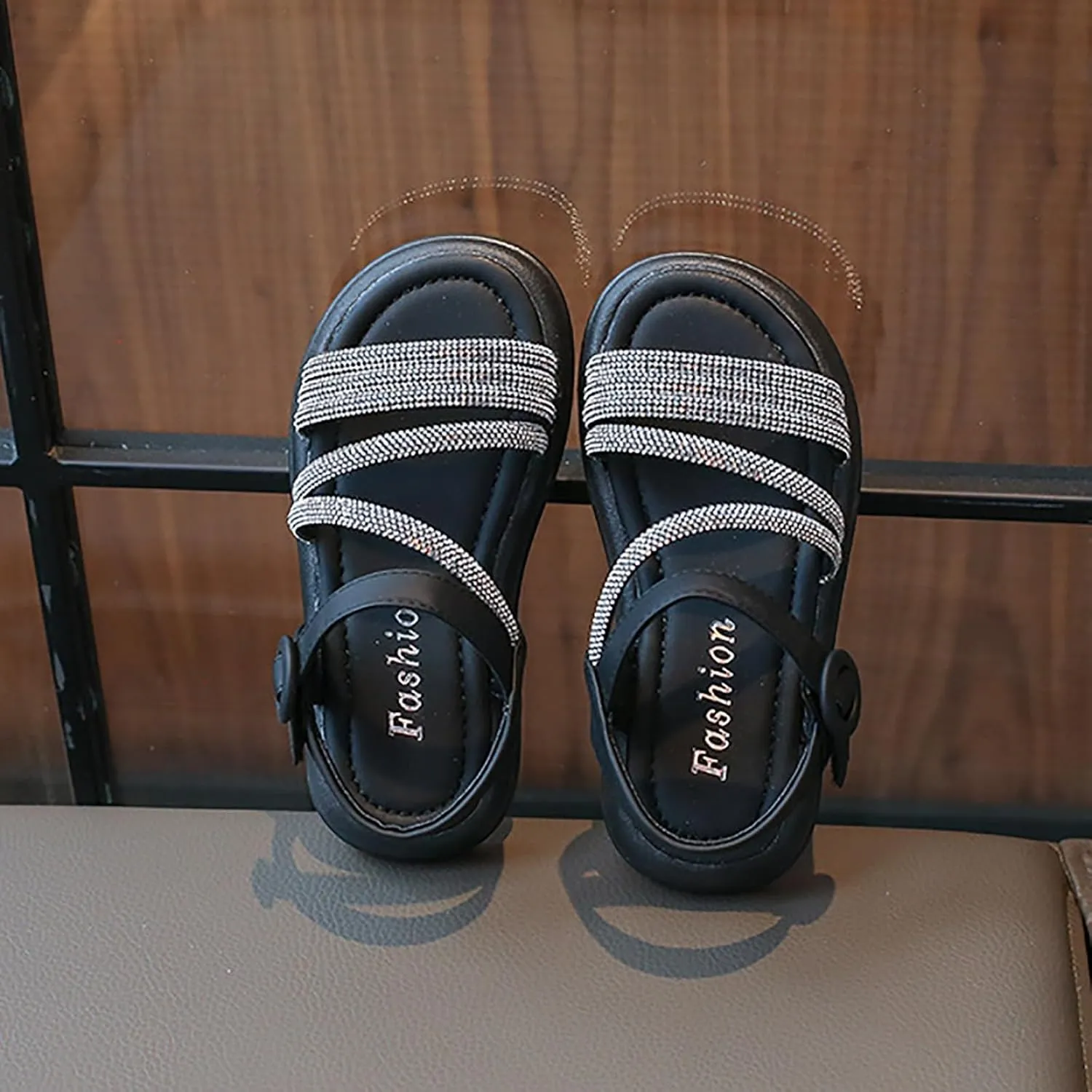 Toddler Flower Girl Sandals Girl Summer Dress Shoes Toddler Little Kid Roman Crystal Sandals Girls High Heels Sandals