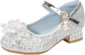 Toddler Girl Light up Sandals Toddler Little Kid Girls Dress Pumps Glitter Sequins Girls Slide on Sandals