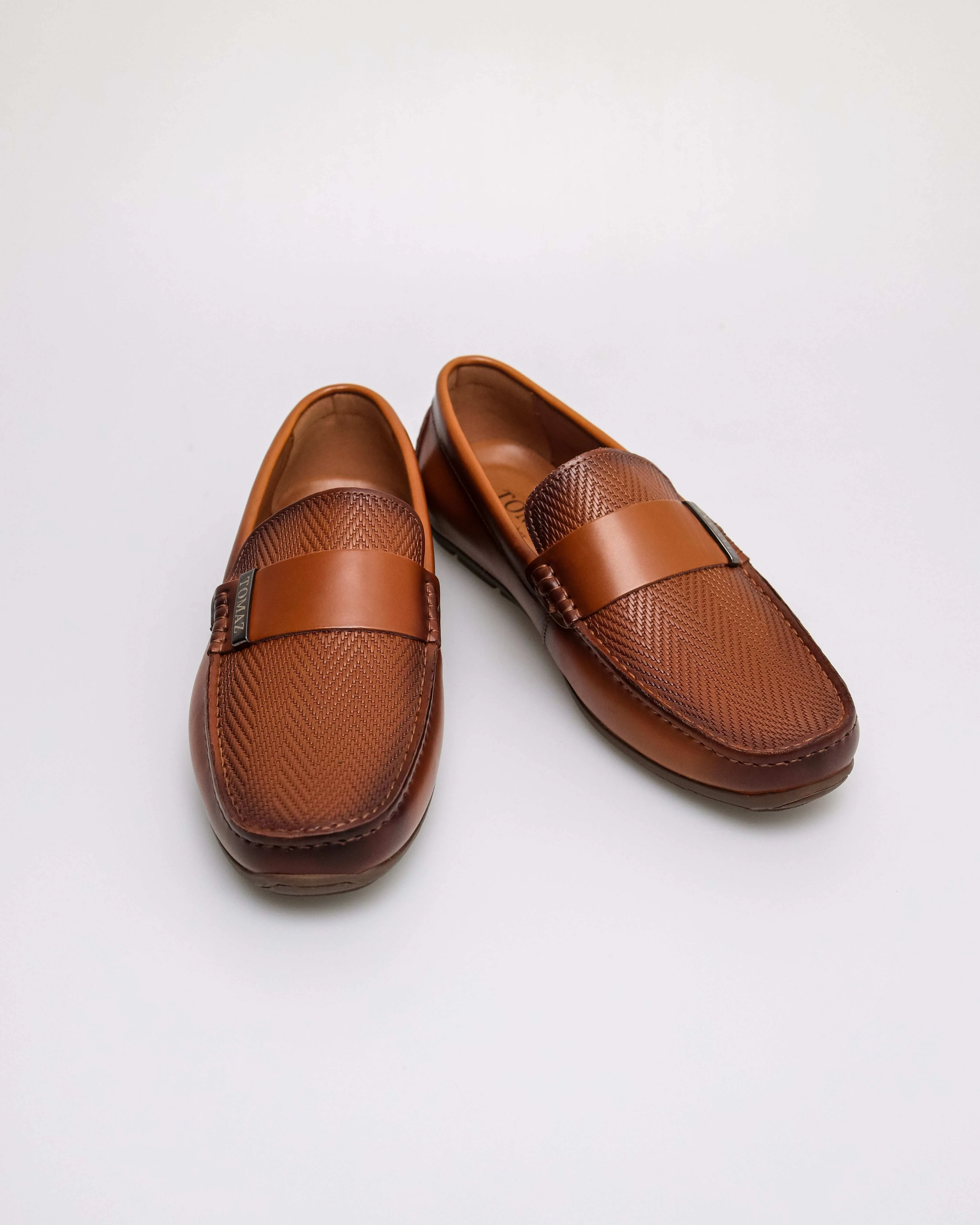 Tomaz C671 Men's Classic Textured Moccasins